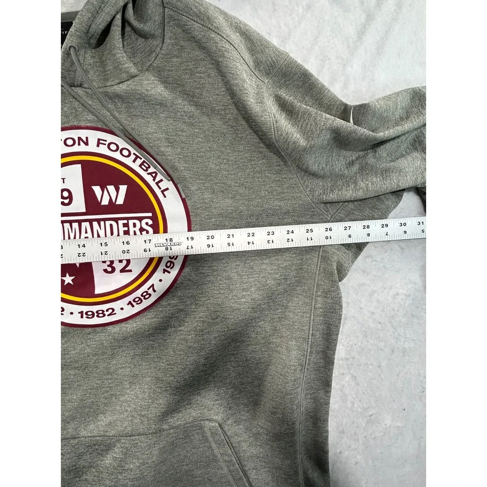 Nike Washington Commanders Dri-FIT Hoodie Mens XXL Grey NFL Football Sweatshirt